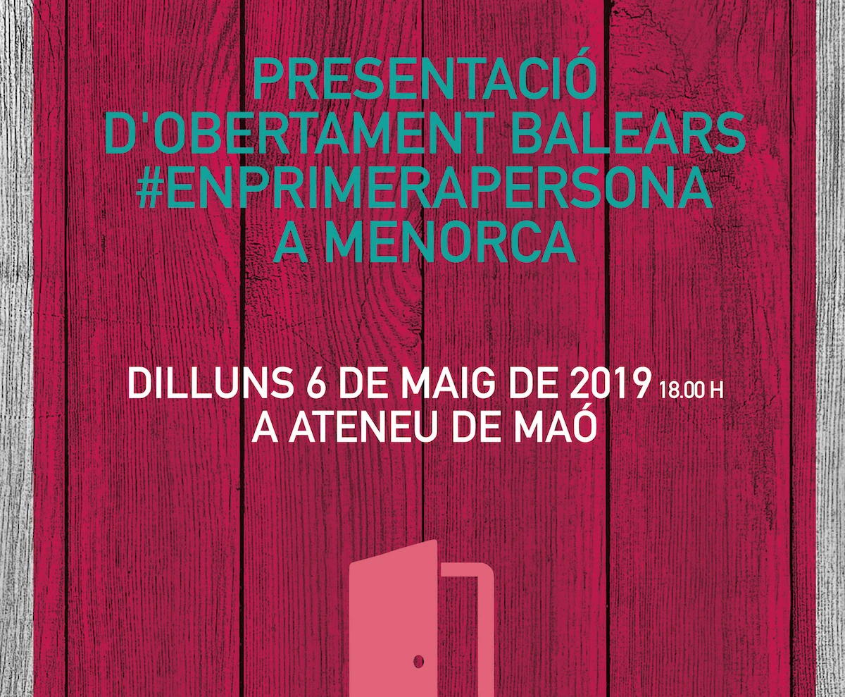 Presentación pública de Obertament Balears en Menorca