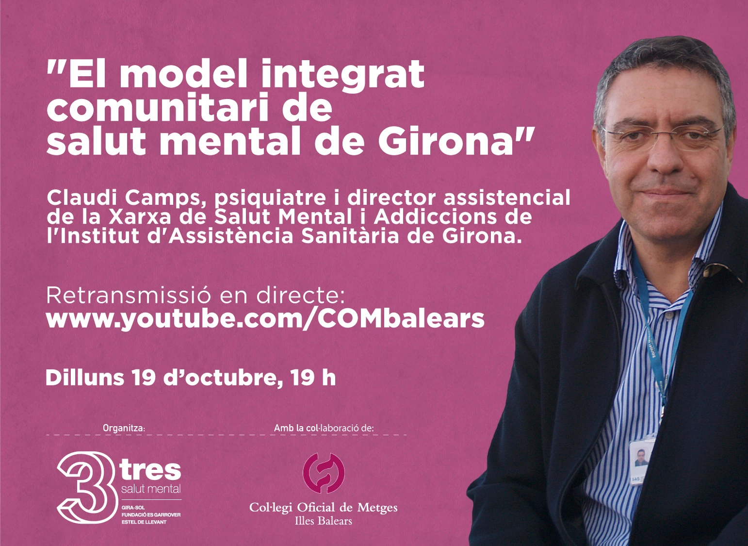 Conferencia del Dr. Claudi Camps sobre el modelo comunitario de salud mental de Girona
