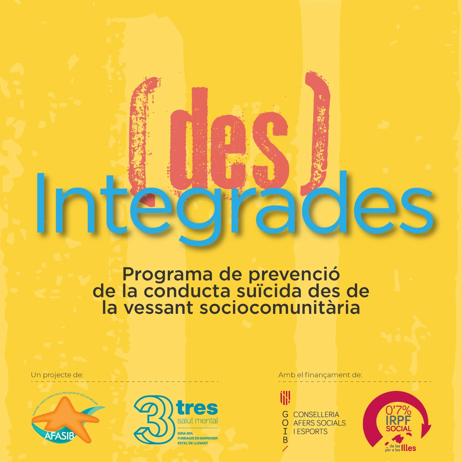 El programa (des)Integrades ofrece grupos de atención a personas afectadas por la conducta suicida de un ser querido