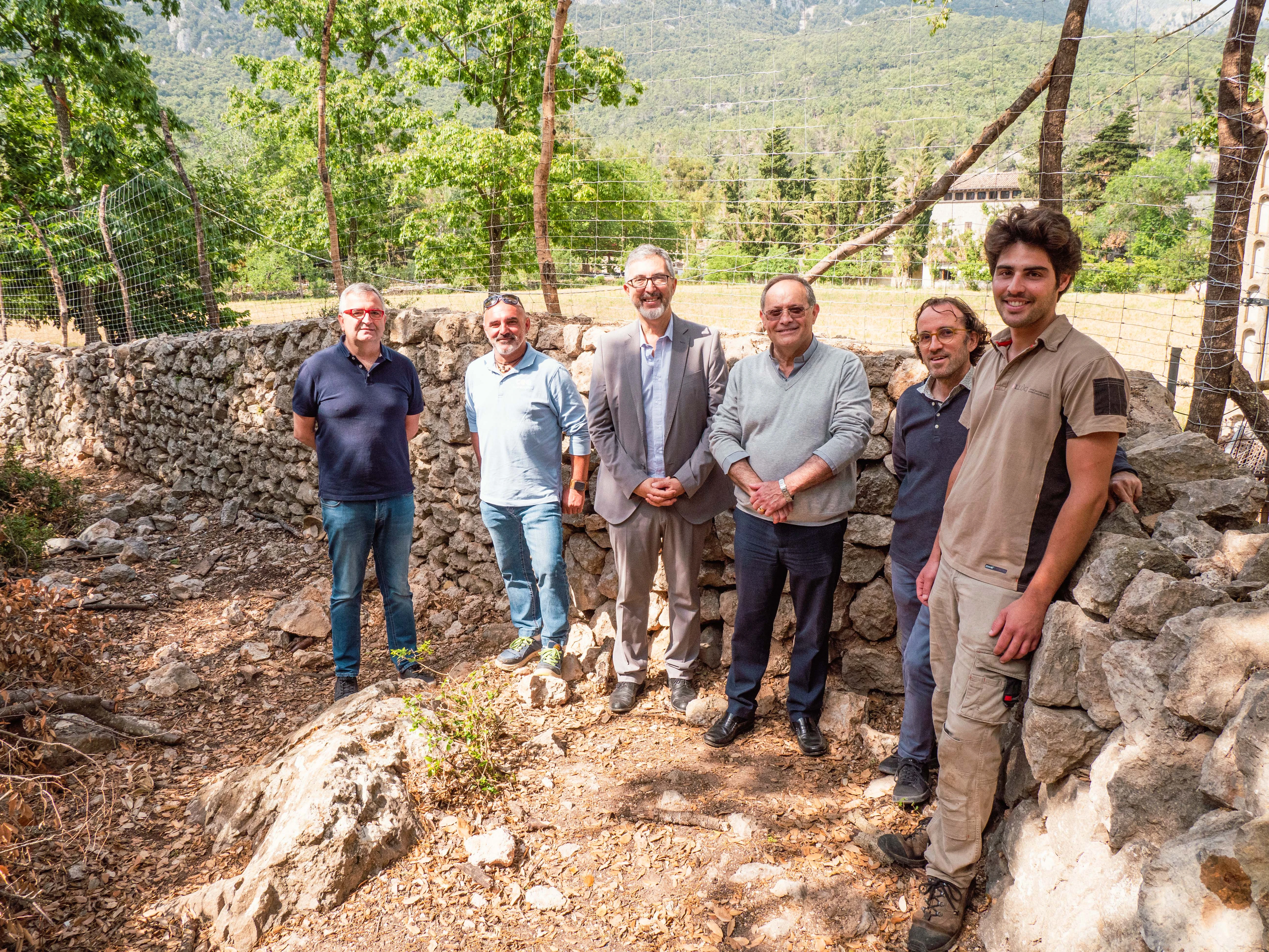 El Centro Especial de Ocupación de Estel de Llevant realiza obras de restauración en Lluc gracias al apoyo de la Fundación "la Caixa"