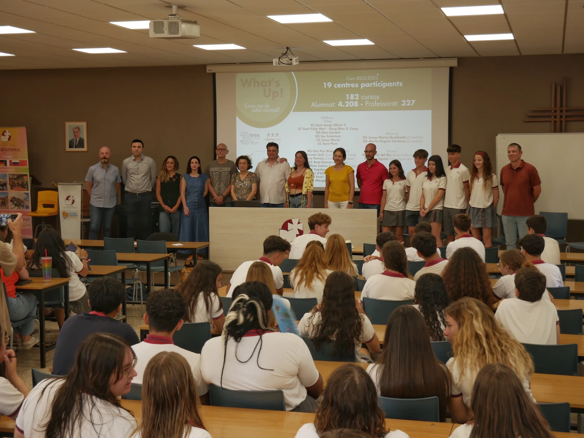 Diecinueve centros de Baleares y más de 4.000 alumnos han participado este curso en el proyecto  “What’s Up! ¿Cómo vas de salud mental?”