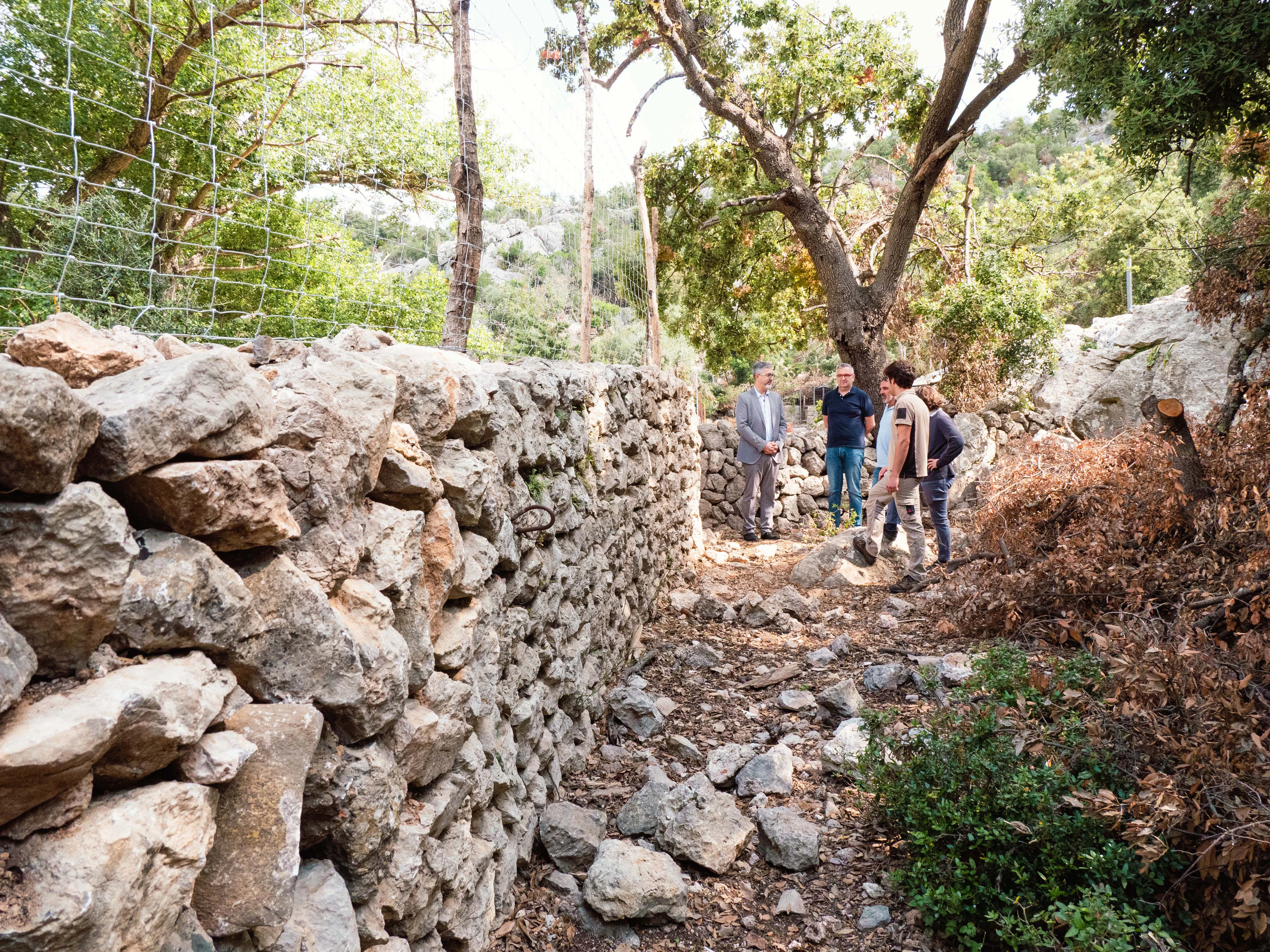 El Centre Especial d’Ocupació d’Estel de Llevant realitza obres de restauració a Lluc gràcies al suport de la Fundació "la Caixa"